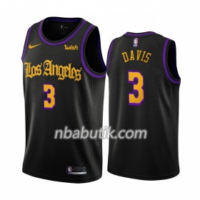 NBA Mænd Trøje Los Angeles Lakers Anthony Davis 3 Nike 2019-20 City Creative Swingman